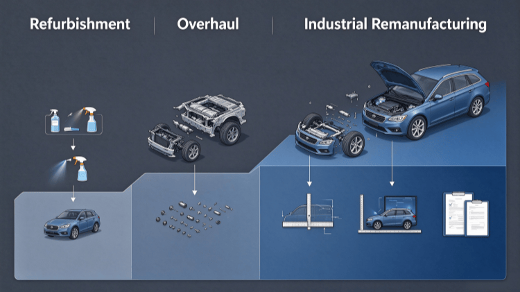 True Remanufacturing vs Refurbishment vs Overhaul: Clear Industrial Differences